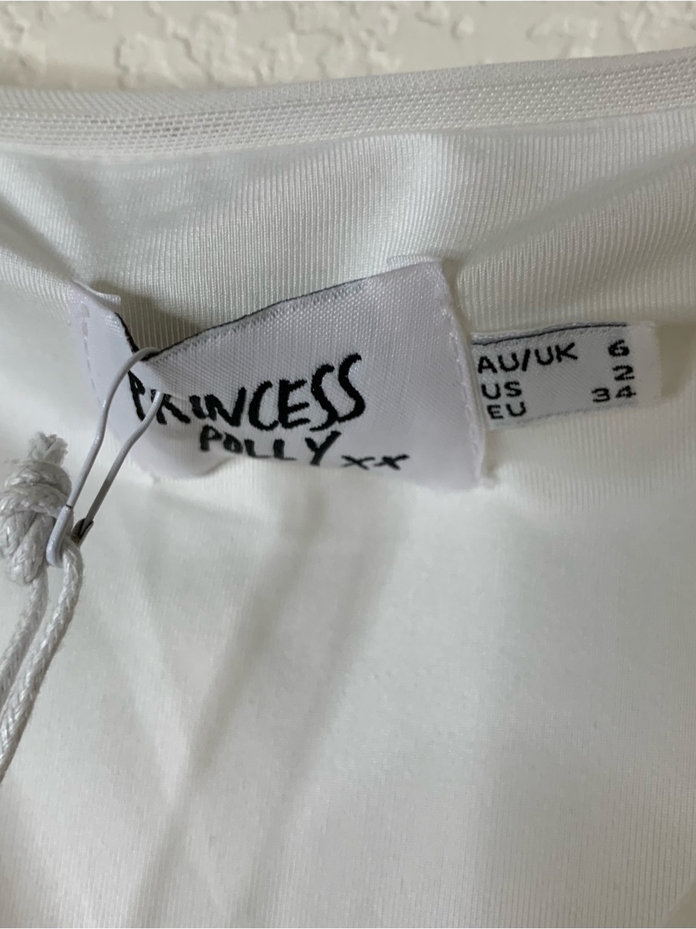 Princess Polly Womens white charvi mini dress 2 NWT - Picture 6 of 9